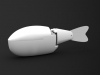 Robot fish plays the role of a leader