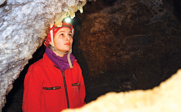 caving