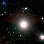 Giant galaxy formation is similar to the birth of a snowflake