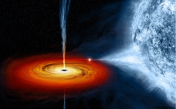 A stellar-mass black hole in orbit with a companion star located about 6,000 light years from Earth.