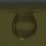 Water can float on oil