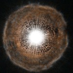 Star ejects bubble of gas