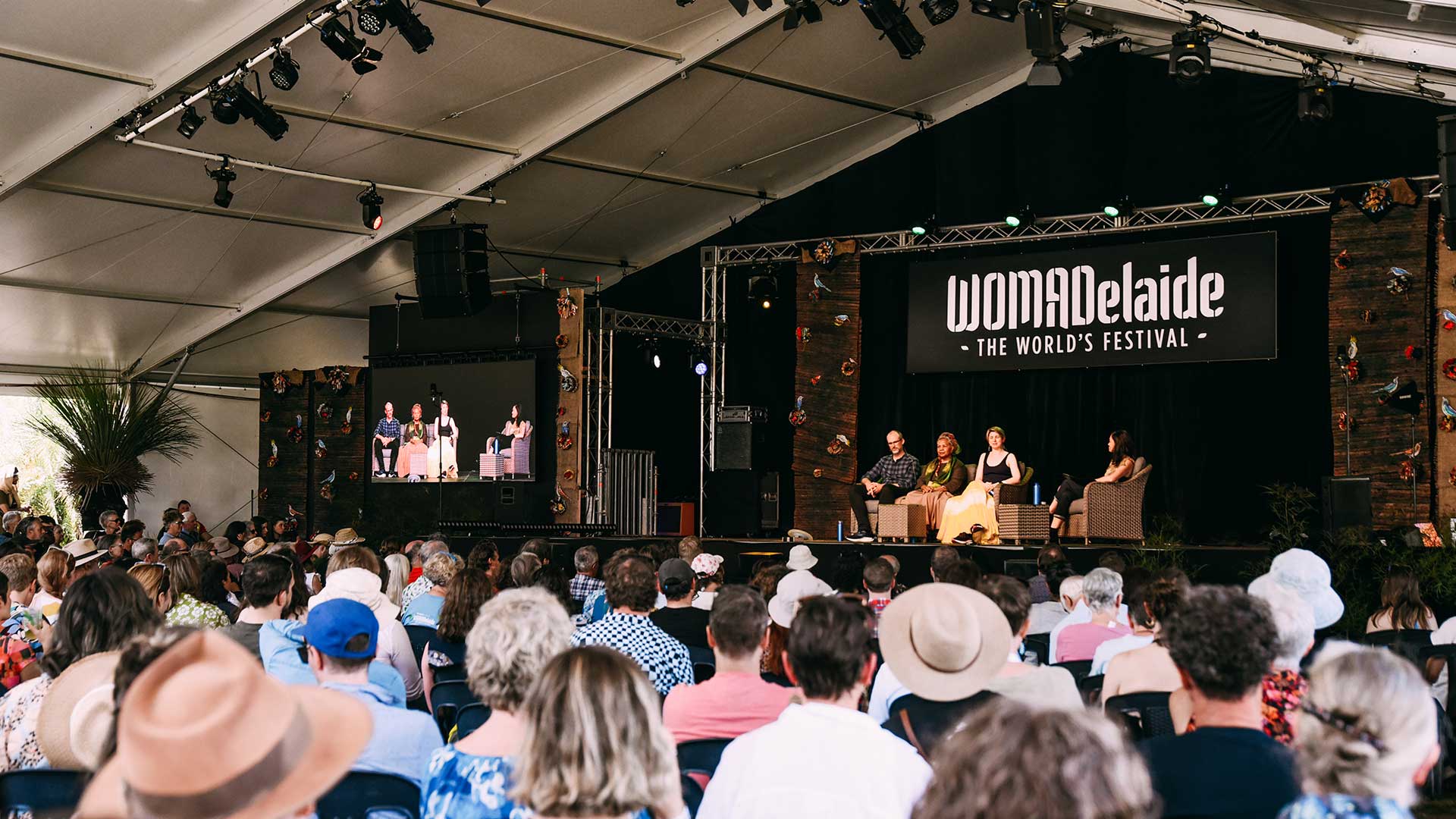 WOMADelaide Festival tent with Planet Talks